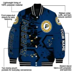 customized indiana pacers hexagon cluster blue black varsity jacket best selling.webp