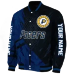 customized indiana pacers hexagon mesh blue black varsity jacket best selling.webp