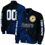 customized indiana pacers hexagon mesh blue black varsity jacket best selling.webp