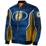 customized indiana pacers power plate blue bomber jacket best selling