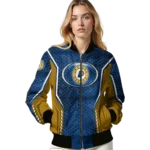 customized indiana pacers power plate blue bomber jacket best selling