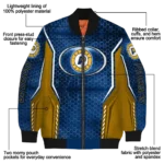 customized indiana pacers power plate blue bomber jacket best selling