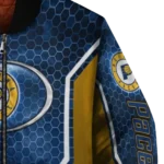 customized indiana pacers power plate blue bomber jacket best selling