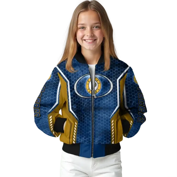 customized indiana pacers power plate blue bomber jacket top rated