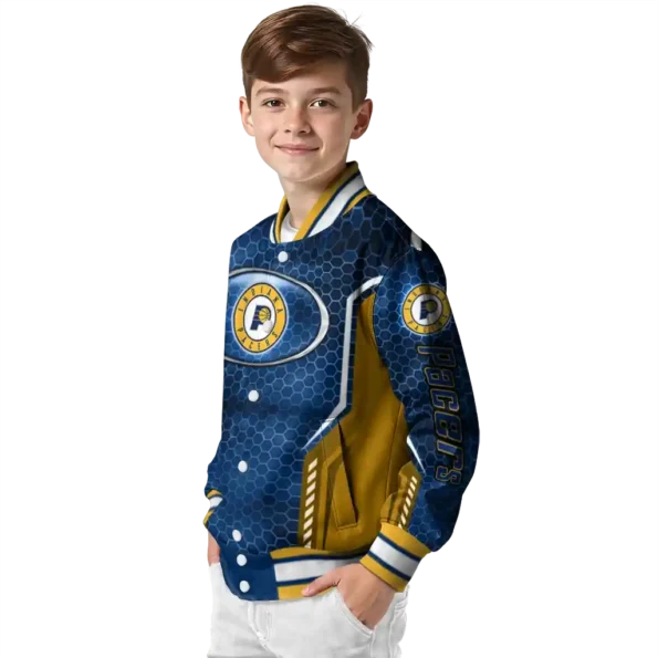 customized indiana pacers power plate blue varsity jacket trendy.webp