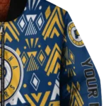 customized indiana pacers pyramid shapes blue bomber jacket best selling