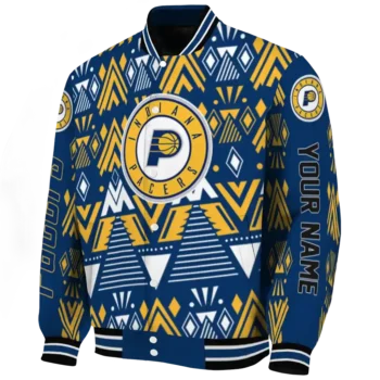 customized indiana pacers pyramid shapes blue varsity jacket best selling.webp