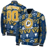 customized indiana pacers pyramid shapes blue varsity jacket best selling.webp