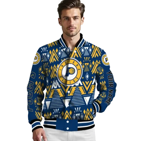 customized indiana pacers pyramid shapes blue varsity jacket high quality.webp
