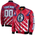 customized los angeles clippers chevron angles red bomber jacket best selling