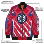 customized los angeles clippers chevron angles red bomber jacket best selling