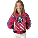 customized los angeles clippers chevron angles red bomber jacket best selling