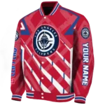 customized los angeles clippers chevron angles red varsity jacket best selling.webp