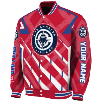 customized los angeles clippers chevron angles red varsity jacket best selling.webp