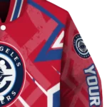 customized los angeles clippers chevron angles red varsity jacket best selling.webp