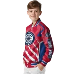 customized los angeles clippers chevron angles red varsity jacket best selling.webp
