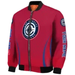customized los angeles clippers chevron arrow red bomber jacket best selling