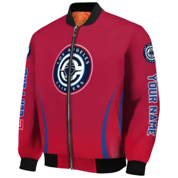 customized los angeles clippers chevron arrow red bomber jacket best selling