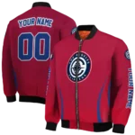 customized los angeles clippers chevron arrow red bomber jacket best selling