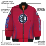 customized los angeles clippers chevron arrow red bomber jacket best selling