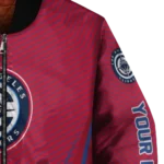 customized los angeles clippers chevron arrow red bomber jacket best selling