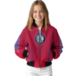 customized los angeles clippers chevron arrow red bomber jacket best selling