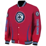 customized los angeles clippers chevron arrow red varsity jacket best selling.webp