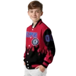 customized los angeles clippers flame border red black varsity jacket best selling.webp