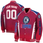 customized los angeles clippers hexagon grid red varsity jacket best selling.webp