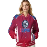 customized los angeles clippers hexagon grid red varsity jacket best selling.webp