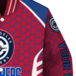 customized los angeles clippers hexagon grid red varsity jacket best selling.webp