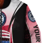 customized los angeles clippers mesh effect red black bomber jacket best selling