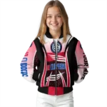 customized los angeles clippers mesh effect red black bomber jacket best selling