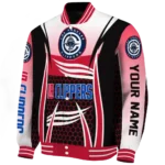 customized los angeles clippers mesh effect red black varsity jacket best selling.webp