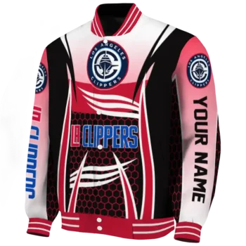 customized los angeles clippers mesh effect red black varsity jacket best selling.webp