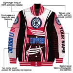 customized los angeles clippers mesh effect red black varsity jacket best selling.webp