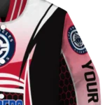 customized los angeles clippers mesh effect red black varsity jacket best selling.webp