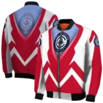 customized los angeles clippers v stripes red white bomber jacket best selling