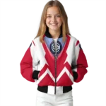 customized los angeles clippers v stripes red white bomber jacket best selling