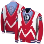 customized los angeles clippers v stripes red white varsity jacket best selling.webp