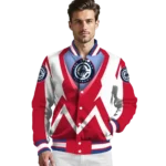 customized los angeles clippers v stripes red white varsity jacket best selling.webp