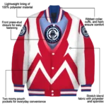 customized los angeles clippers v stripes red white varsity jacket best selling.webp