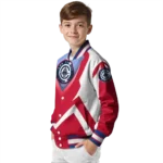 customized los angeles clippers v stripes red white varsity jacket best selling.webp