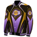 customized los angeles lakers mesh chest black varsity jacket best selling.webp