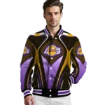 customized los angeles lakers mesh chest black varsity jacket best selling.webp