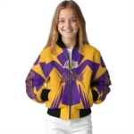 customized los angeles lakers spider mark purple bomber jacket best selling