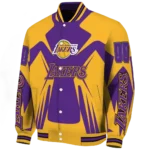 customized los angeles lakers spider mark purple varsity jacket best selling.webp