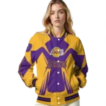 customized los angeles lakers spider mark purple varsity jacket best selling.webp