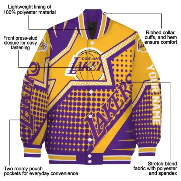 customized los angeles lakers star burst purple varsity jacket new arrival.webp