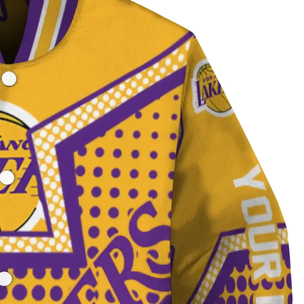 customized los angeles lakers star burst purple varsity jacket premium grade.webp
